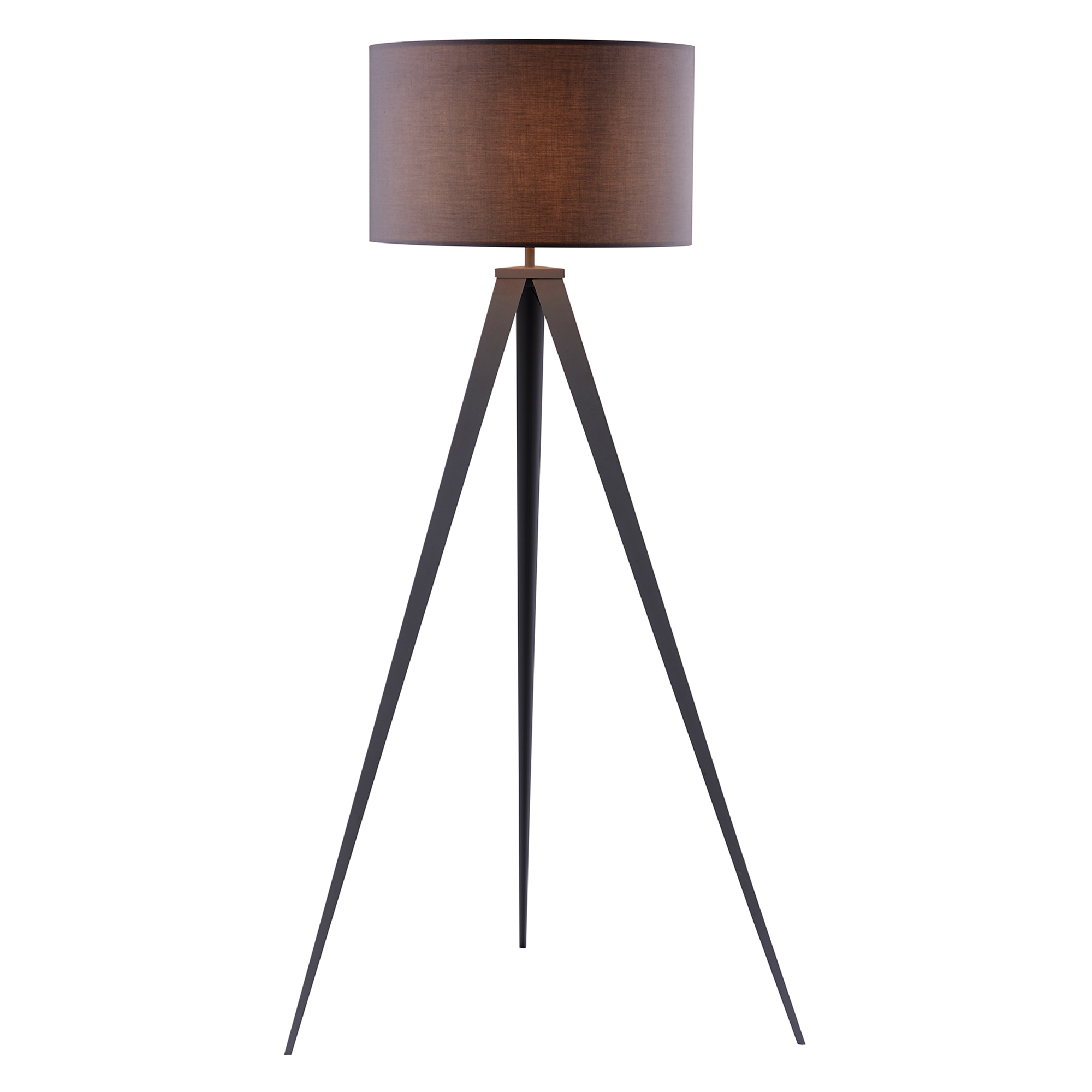 Teamson Home - Lampadaire Trépied Lampe De Salon Sur Pied Abat-jour