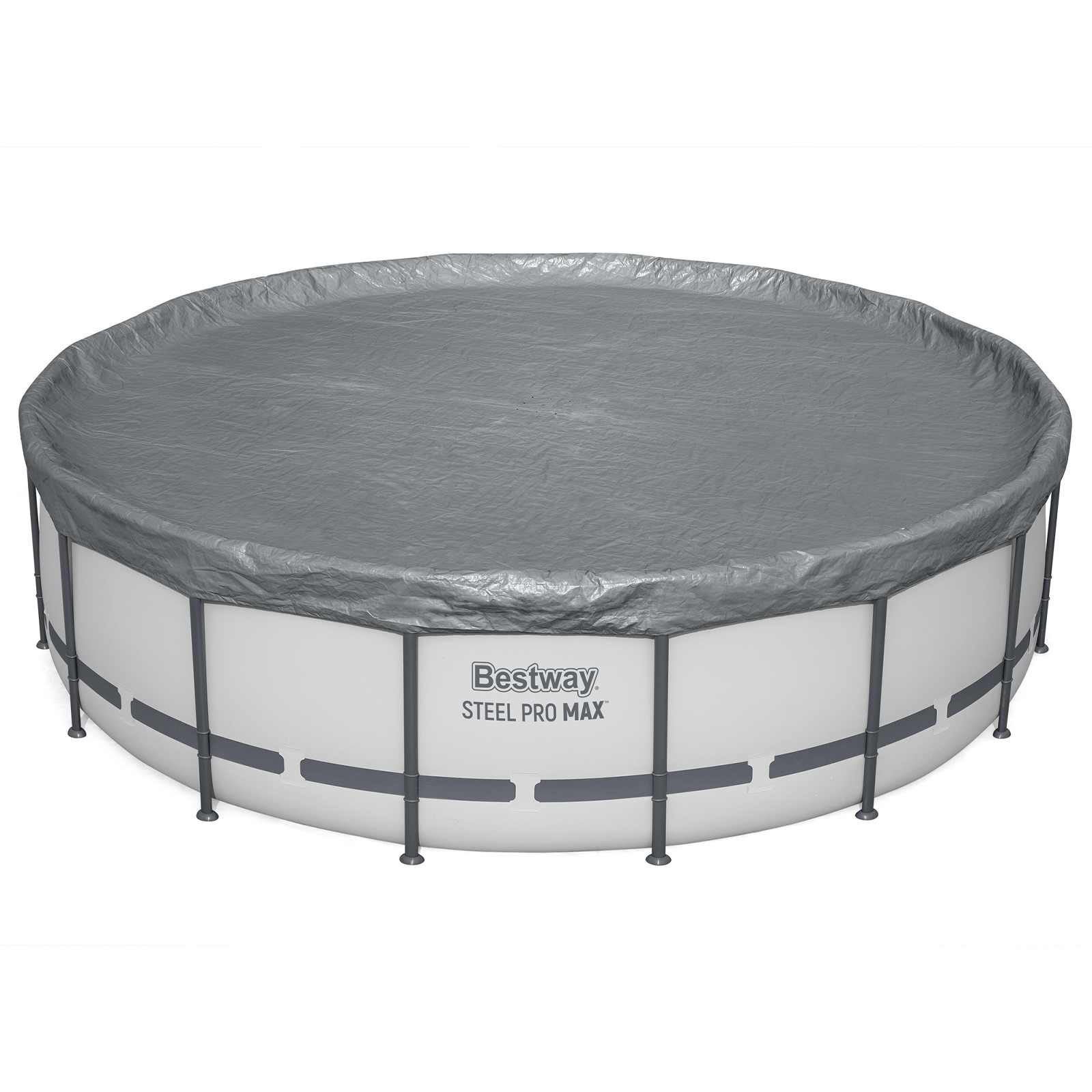 Copertura Per Piscina �4,88 M Rotondo Poliestere Grigio Bestway Bestway