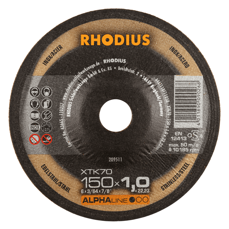 Rhodius , Sägeblatt, Extradünne Trennscheibe Gekröpft Xtk70 Ø 150 X 1,0X 22,23Mm - Image 3