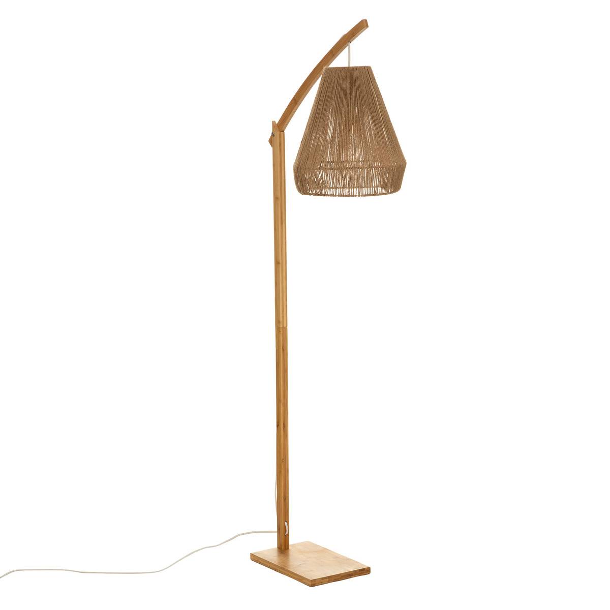 Lampadaire Arc Palm Cocktail H158 Bambou Naturel Atmosphera