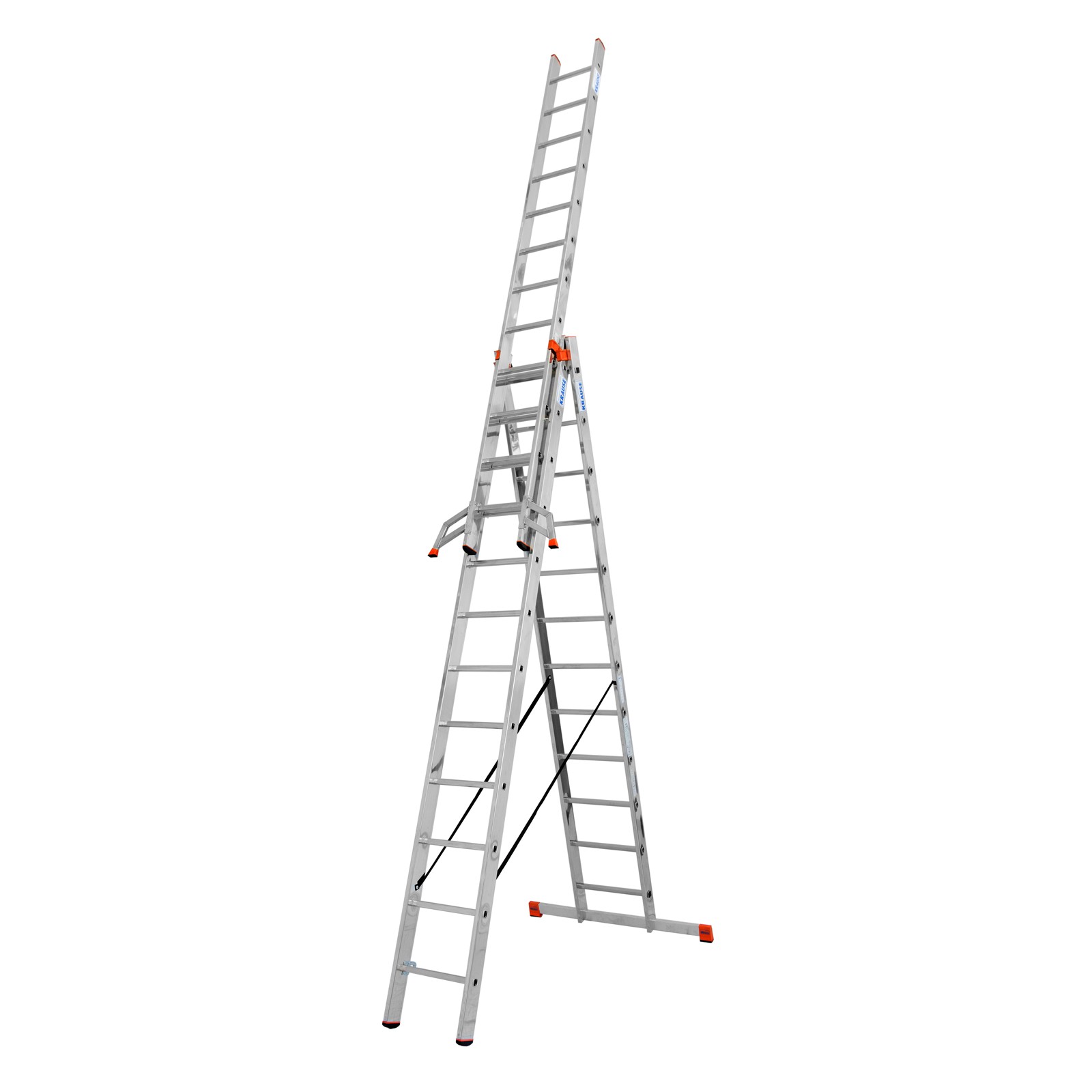 KRAUSE Vielzweckleiter MONTO Tribilo Aluminium 3x12 Sprossen silber Größe 3 - Image 5