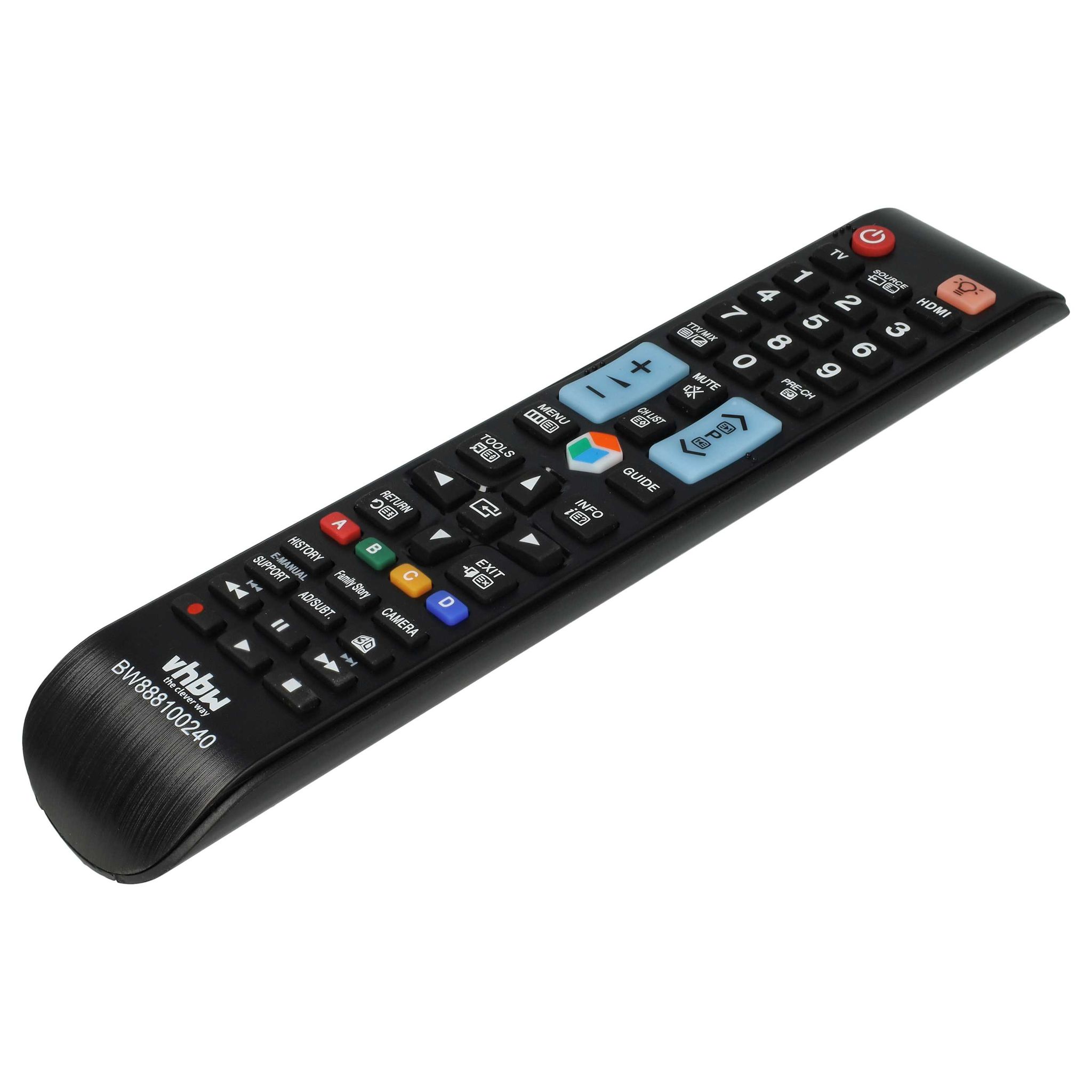 Vhbw Replacement Remote Control Compatible With Samsung Ue22es5415, Ue26eh4500, Ue26eh4510, Ue22es5400, Ue22es5410 Tv, Television