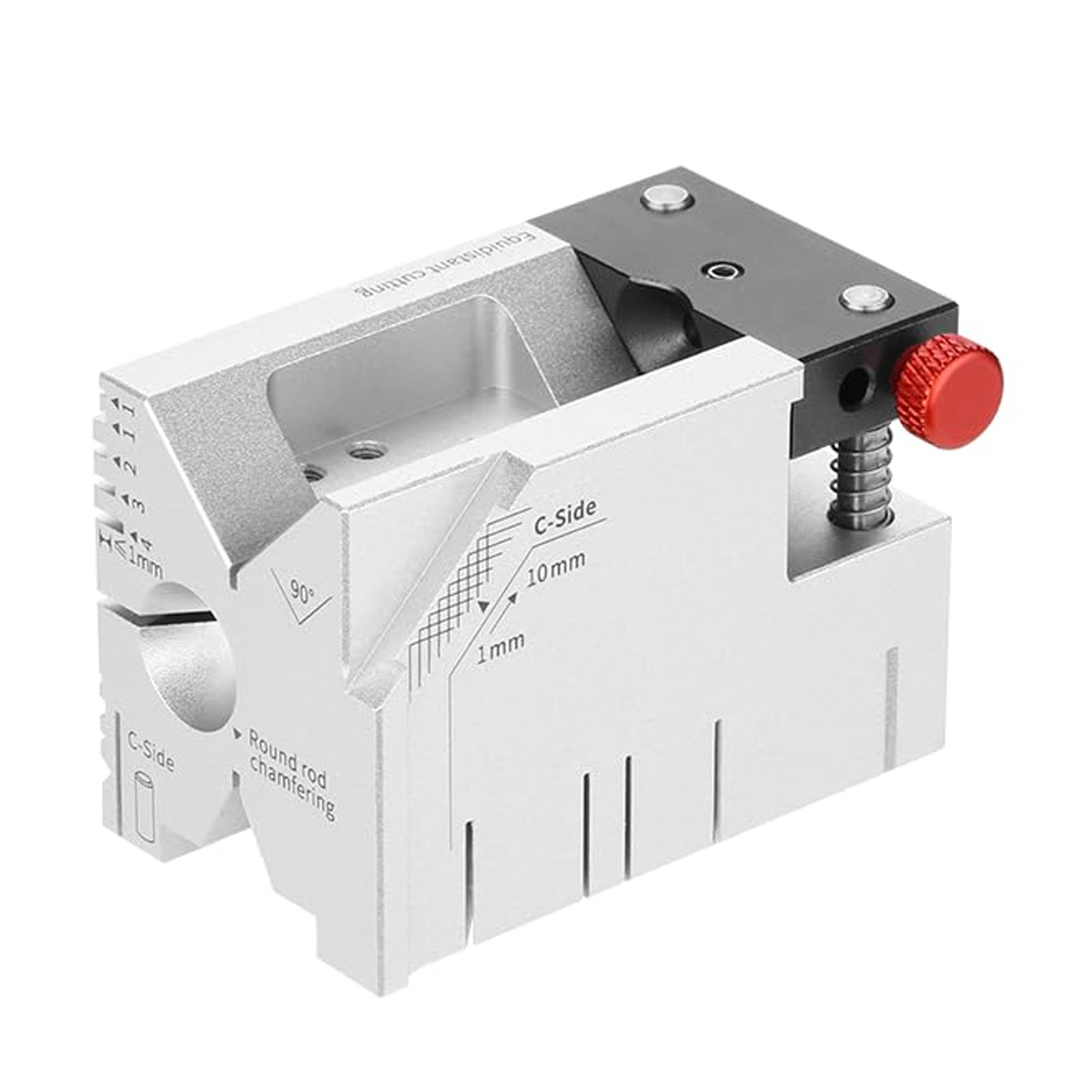 Plateforme d'assistance pour perçage et coupe à angle, curseur réglable 0-34 mm, mors de fixation