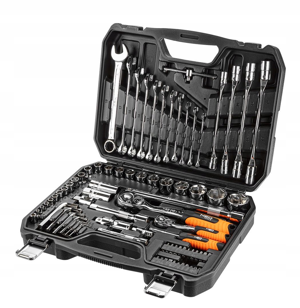 Tresice France Schwarz Steckschlüsselsatz 1/4'', 1/2'' 77 Teile Crv - T N08-915