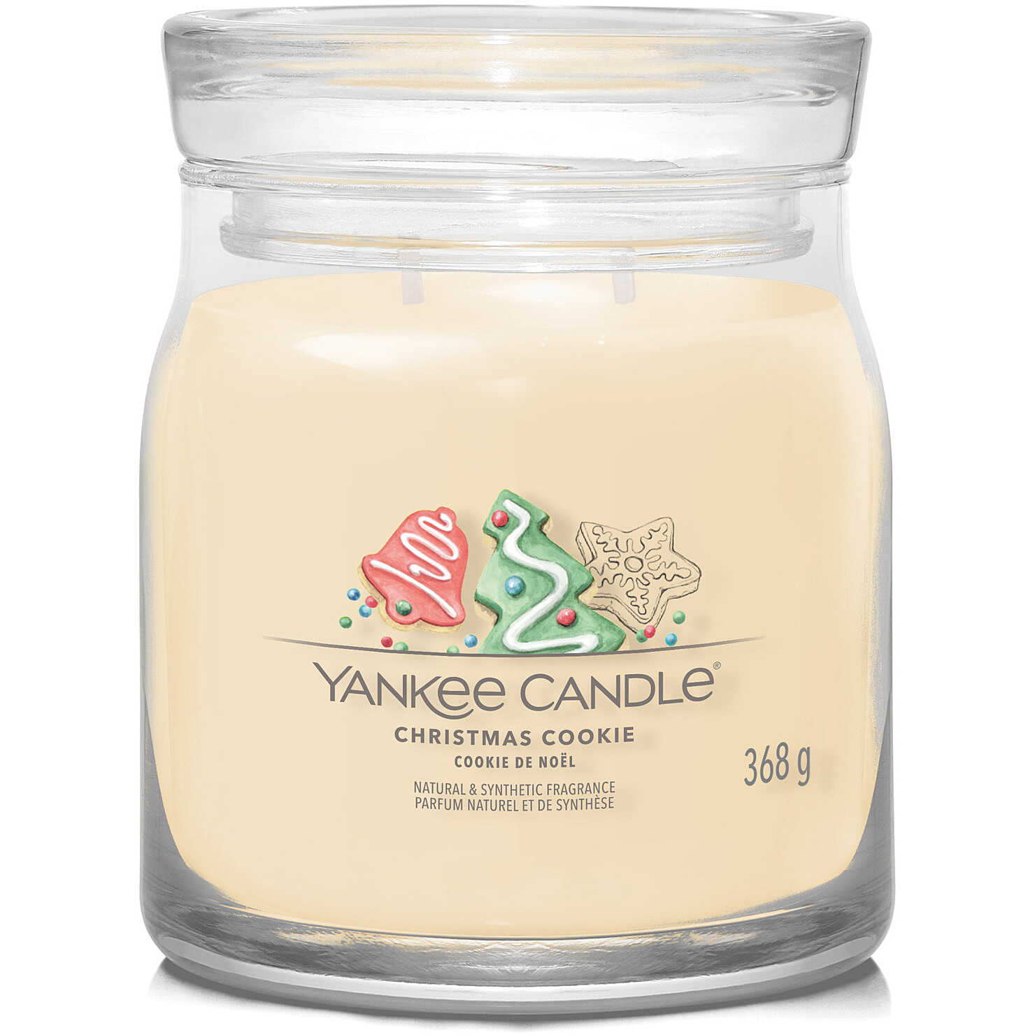 Bougie signature Christmas Cookie modèle moyen - Yankee Candle - Marron - Cire