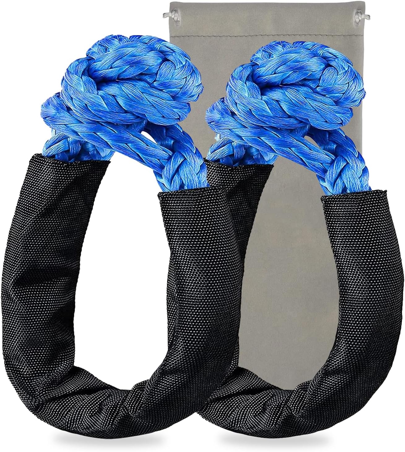 Corda A Catena Sintetica Morbida Da 1/2 Pollice X 22 Pollici (resistenza Alla Rottura Di 38.000 Libbre) Per Recupero, Navigazione, Suv, Atv, 4x4, Camion, Jeep, Traino E Arrampicata (blu, Confezione Da