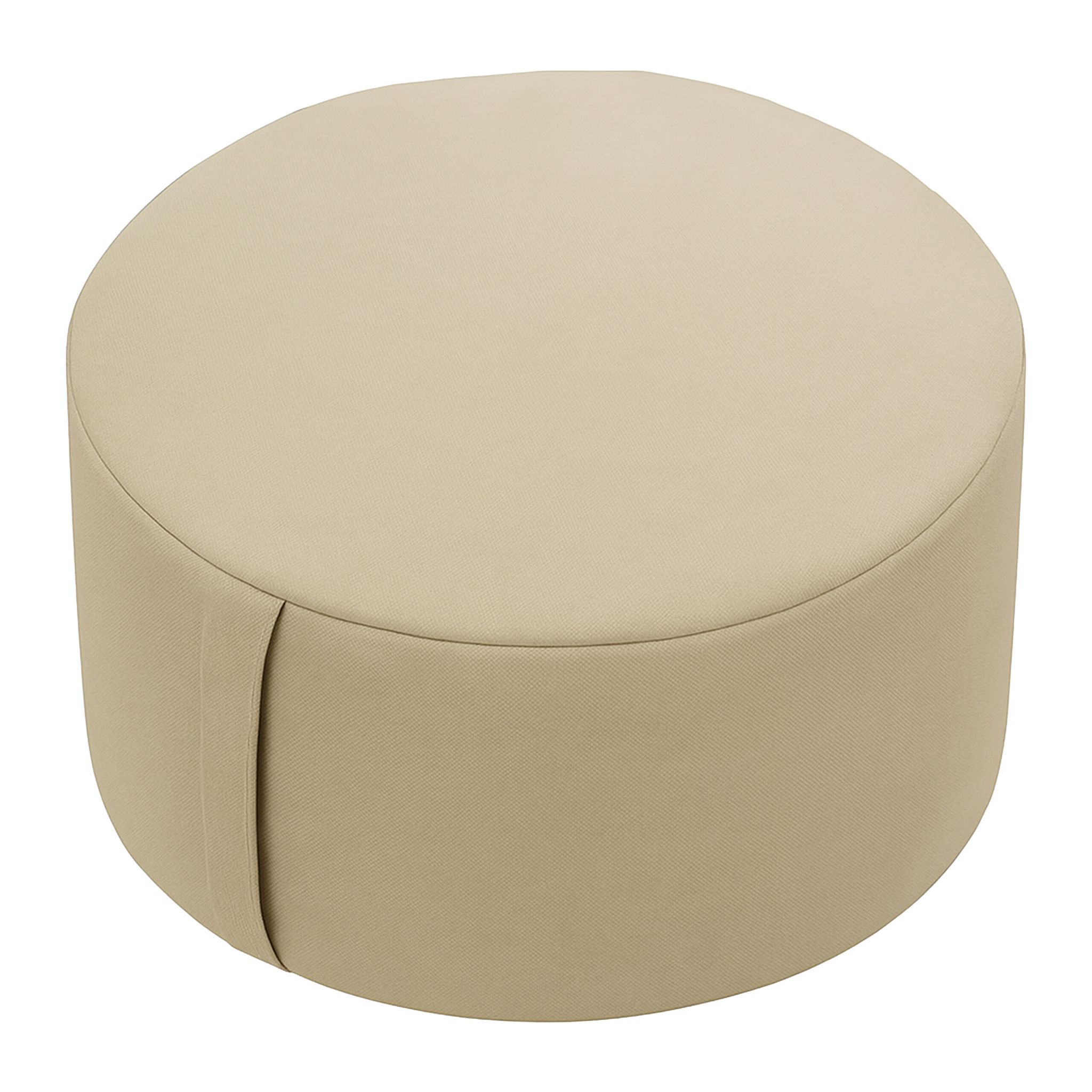 Relaxdays Meditation Cushion, Yoga & Mindfulness, Floor Seat, Removable Cover, H X D, 13 X 33 Cm, Zafu, Cotton, Beige