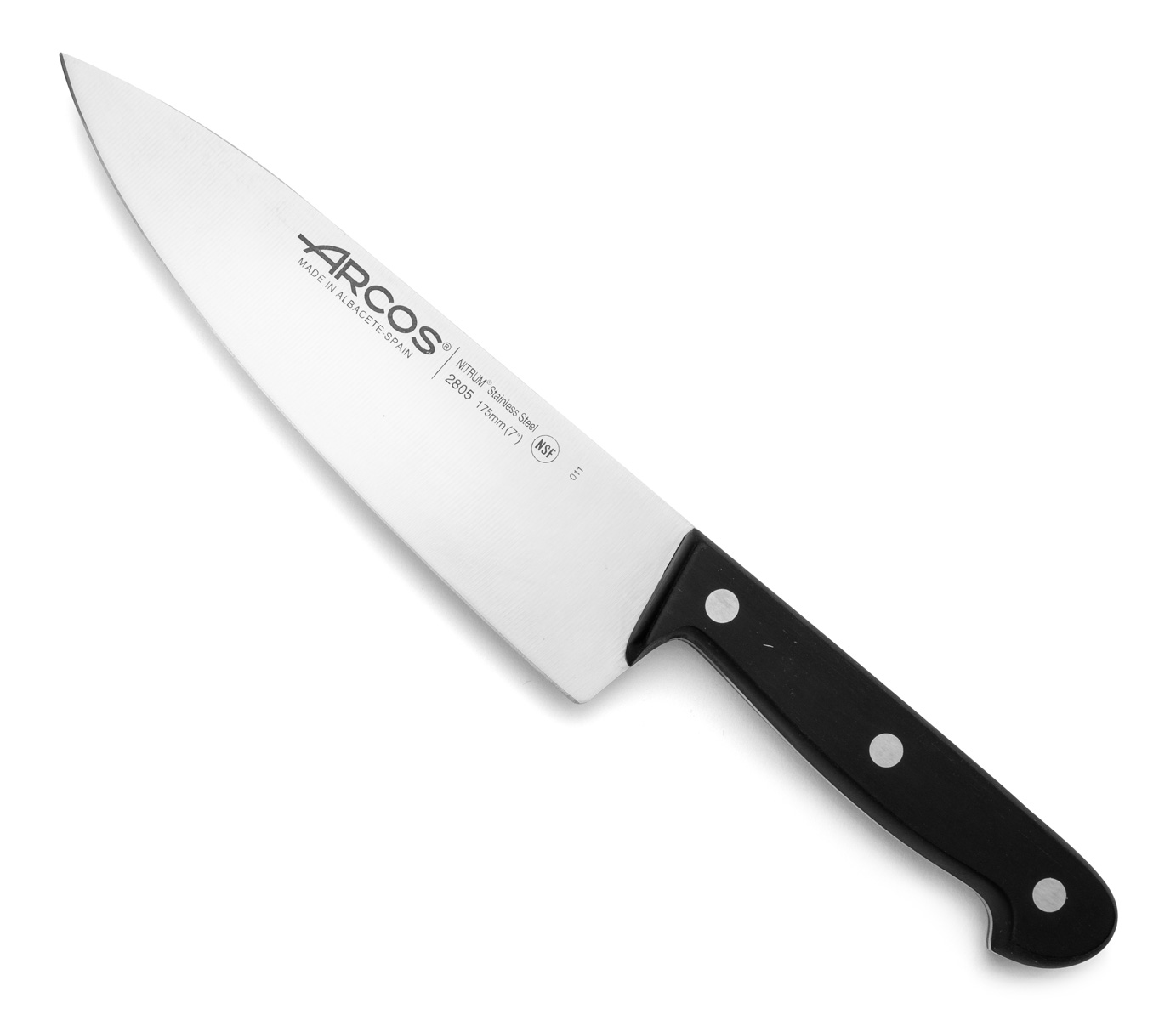Arcos Schwarz 17,5 Cm Kochmesser, Küchenmesser, - Bild 5
