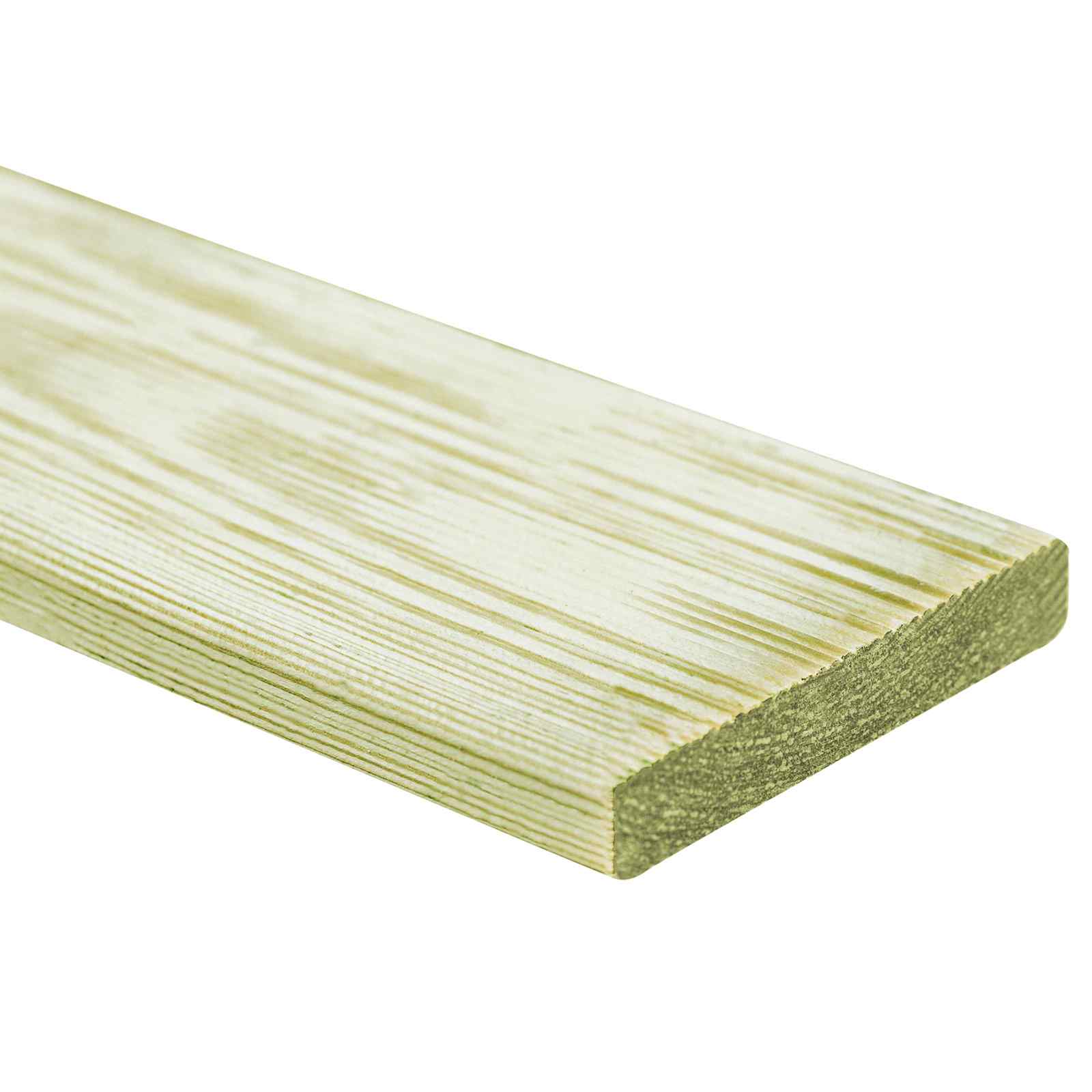 vidaXL Tablón de Decking 12 uds. Verde Impregnado 1,44 m²