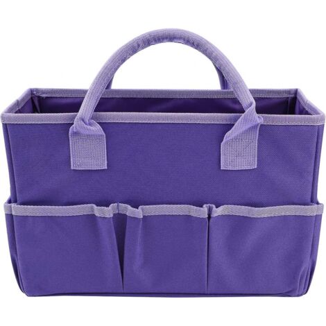 Sac de jardinage à outils 34 × 14 × 22 cm, 8 poches extérieures et 1 intérieure, polyester résistant