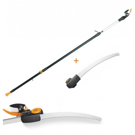 Fiskars PowerGear Teleskop-Astschere für Bäume, Bypass-Schneidsystem, 230 cm Länge, Stahlklinge - Bild 6