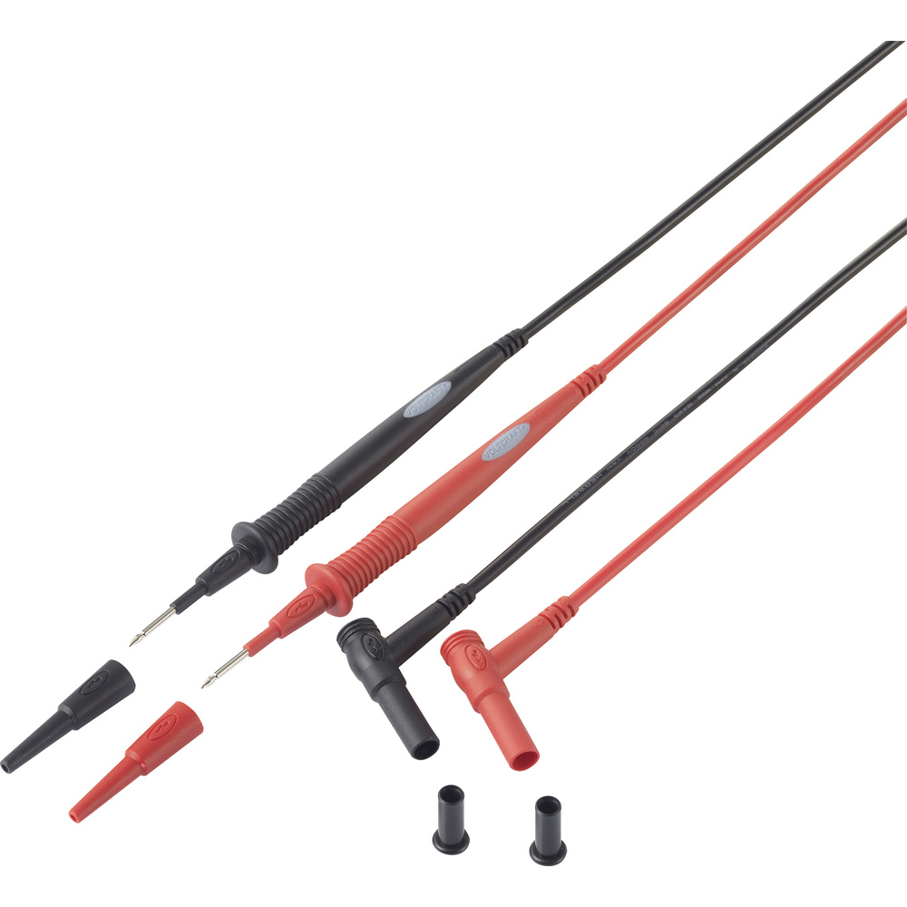 Voltcraft - Sicherheits-messleitung 1.00 M Schwarz, Rot Ms-7