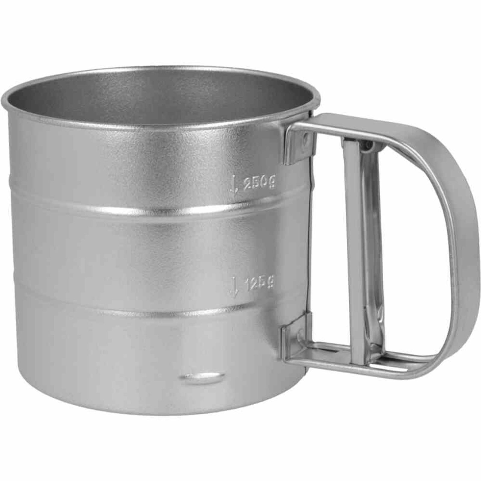 METALTEX 115025010 Mehlschüttelsieb 10 cm aus Weißblech mit Einhand-Mechanism... - Image 2