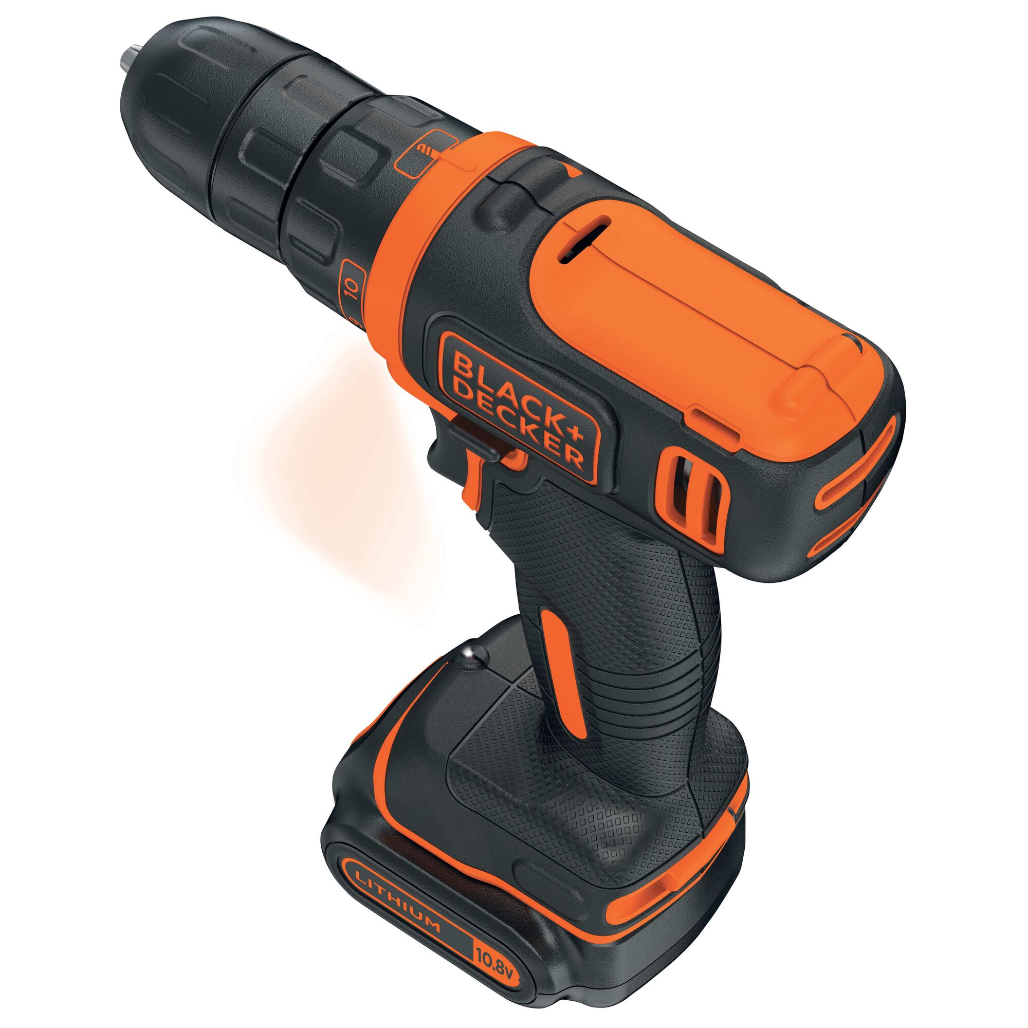 Black&Decker Transparent - Kompakt Bohrschrauber 10,8V Lithium Akku Bdcdd12k-Qw