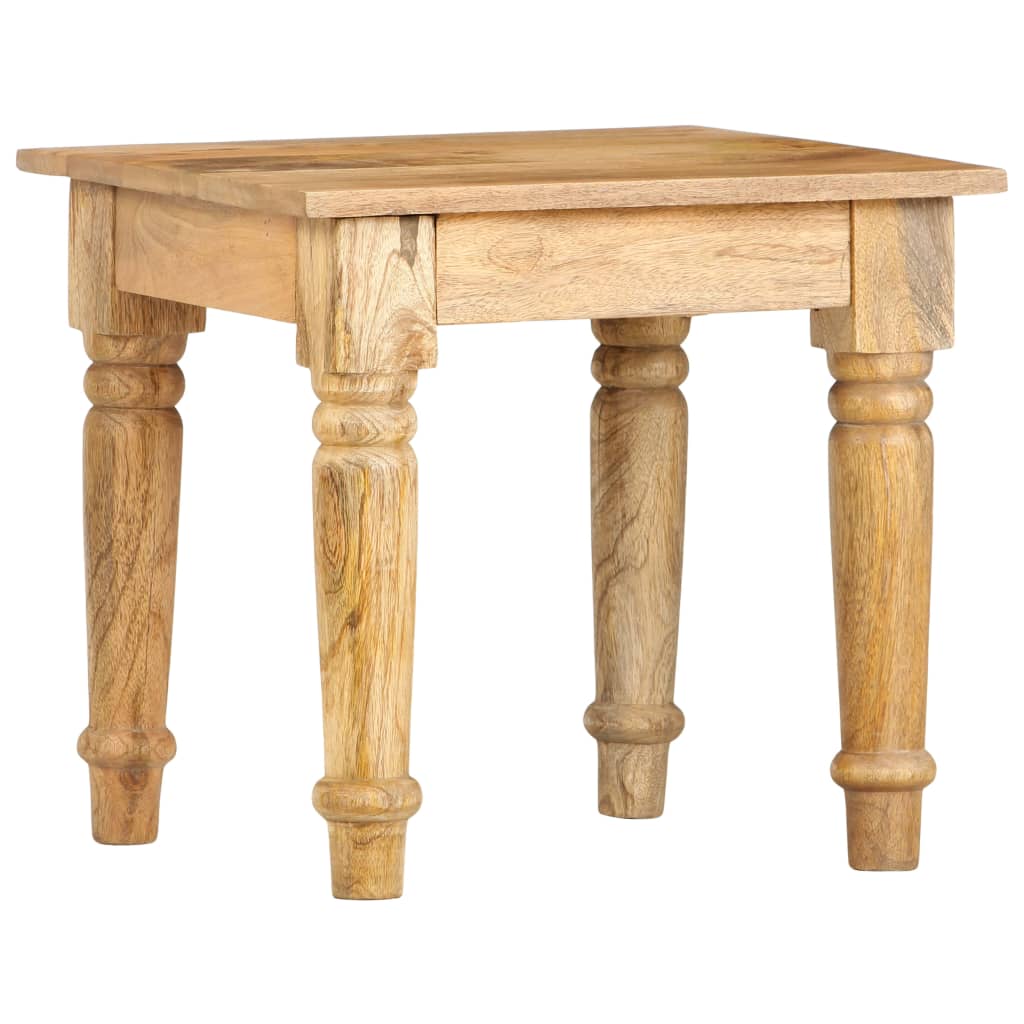 Side Table 43x43x40 Cm Solid Mango Wood Vidaxl