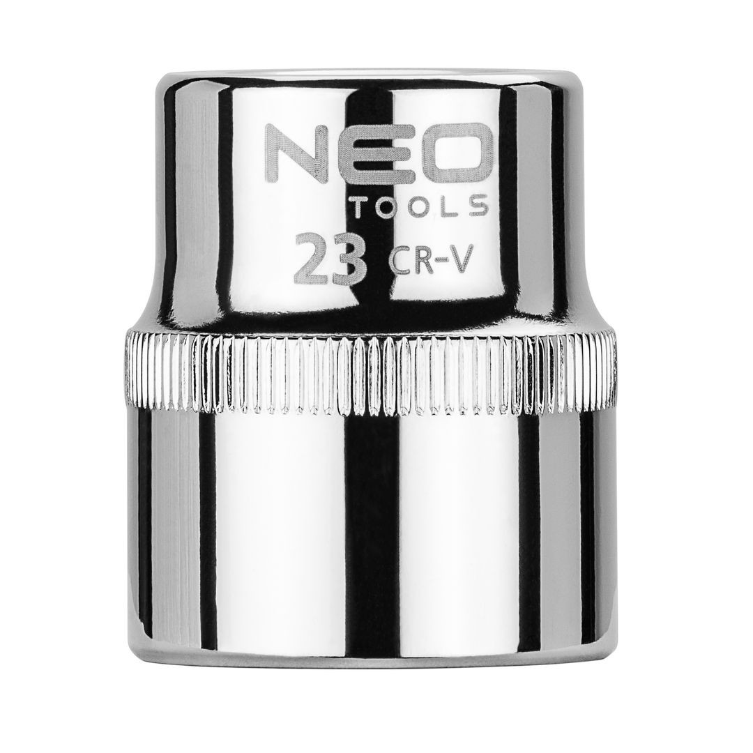 Neo Tools Versilbert 1/2"-Sechskant-Steckschlüssel, 23 Mm, Superlock