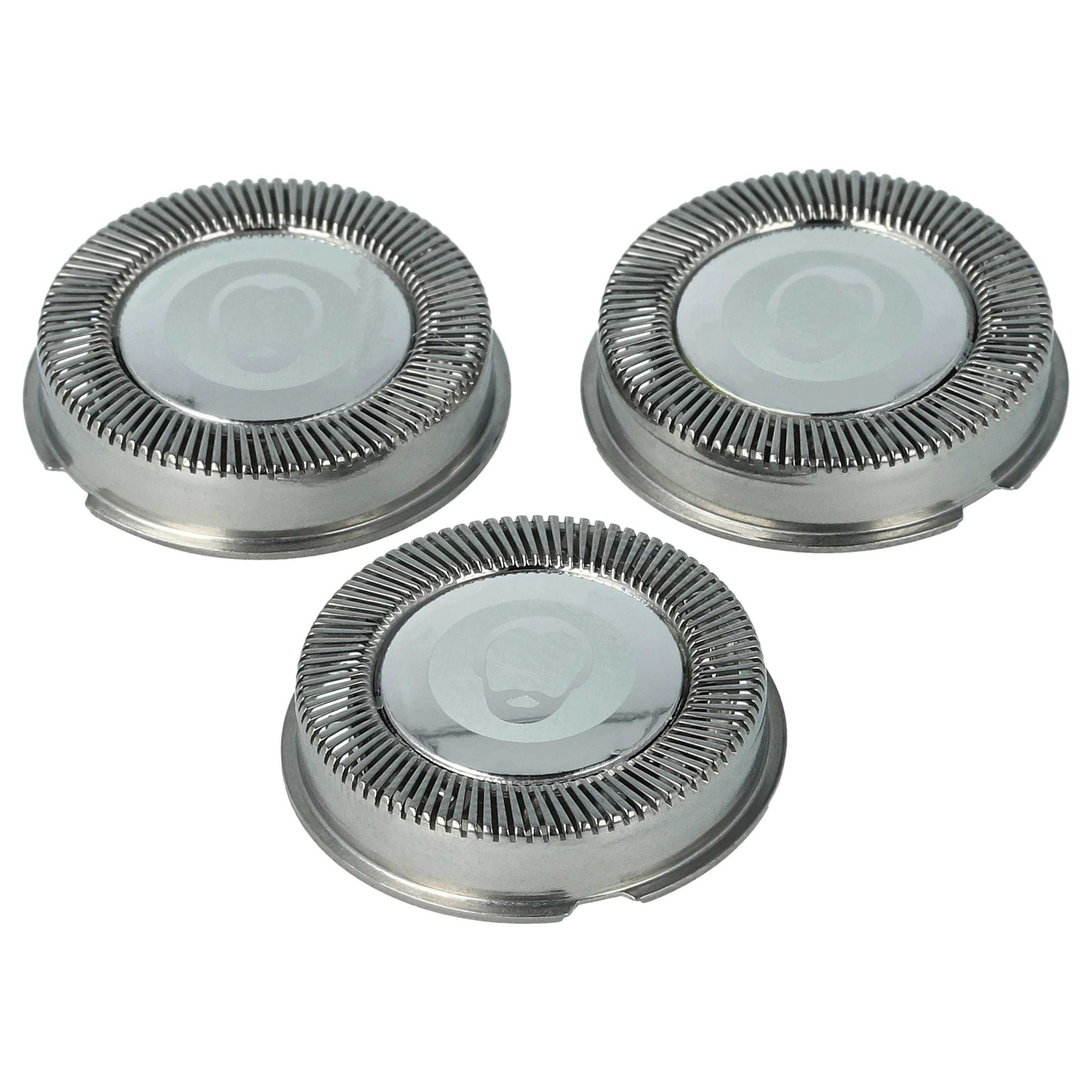 Vhbw 3x Testina Di Ricambio Compatibile Con Philips Hs660, Hs708, H...