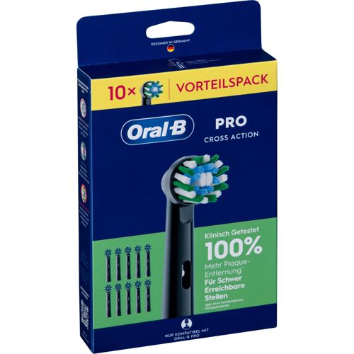 Oral-B Pro Crossaction Schwarz 10Er Aufsteckbürsten 8700216994170