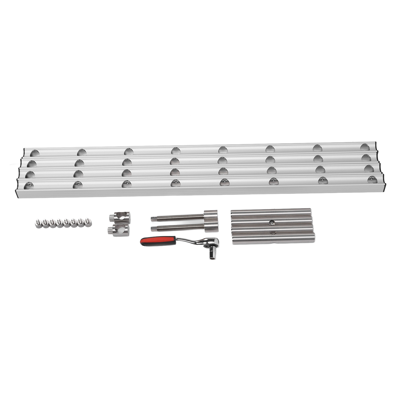 Pince rapide en alliage d'aluminium, serrage 640 mm, 499 kg, ouverture 10-110 mm