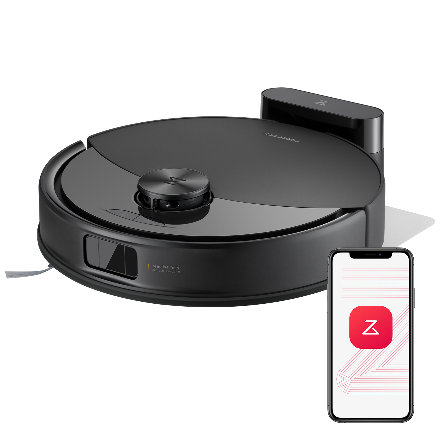 Roborock Schwarz Q10 S5 Saugroboter Mit Wischfunktion, 10.000 Pa Hyperforce Saugkraft, Dual Anti-Tangle System, Auto Lifting Mopping, Ideal Für Tierhaare, Teppiche, Hartböden