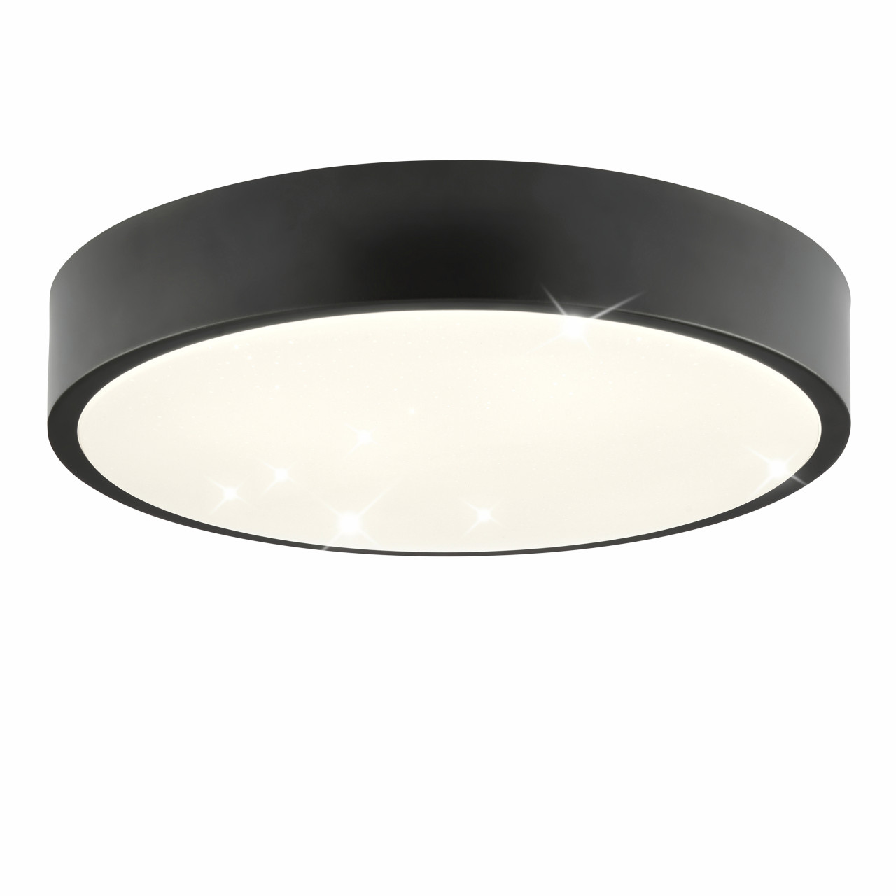 Brilliant Led Deckenleuchte Slimline Starry Ø 29 X 6, 5 Neutralweiß Schwarz-weiß