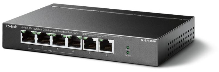 TP-Link TL-SF1006P (6 Ports), Netzwerk Switch, Schwarz - Bild 8