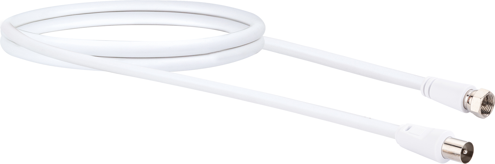 Schwaiger Sat Antennen Adapter Kabel Kvck161 532 (75db) F Iec Weiß, 1,5m, 1x F Stecker / 1x Iec Stec Antennen &