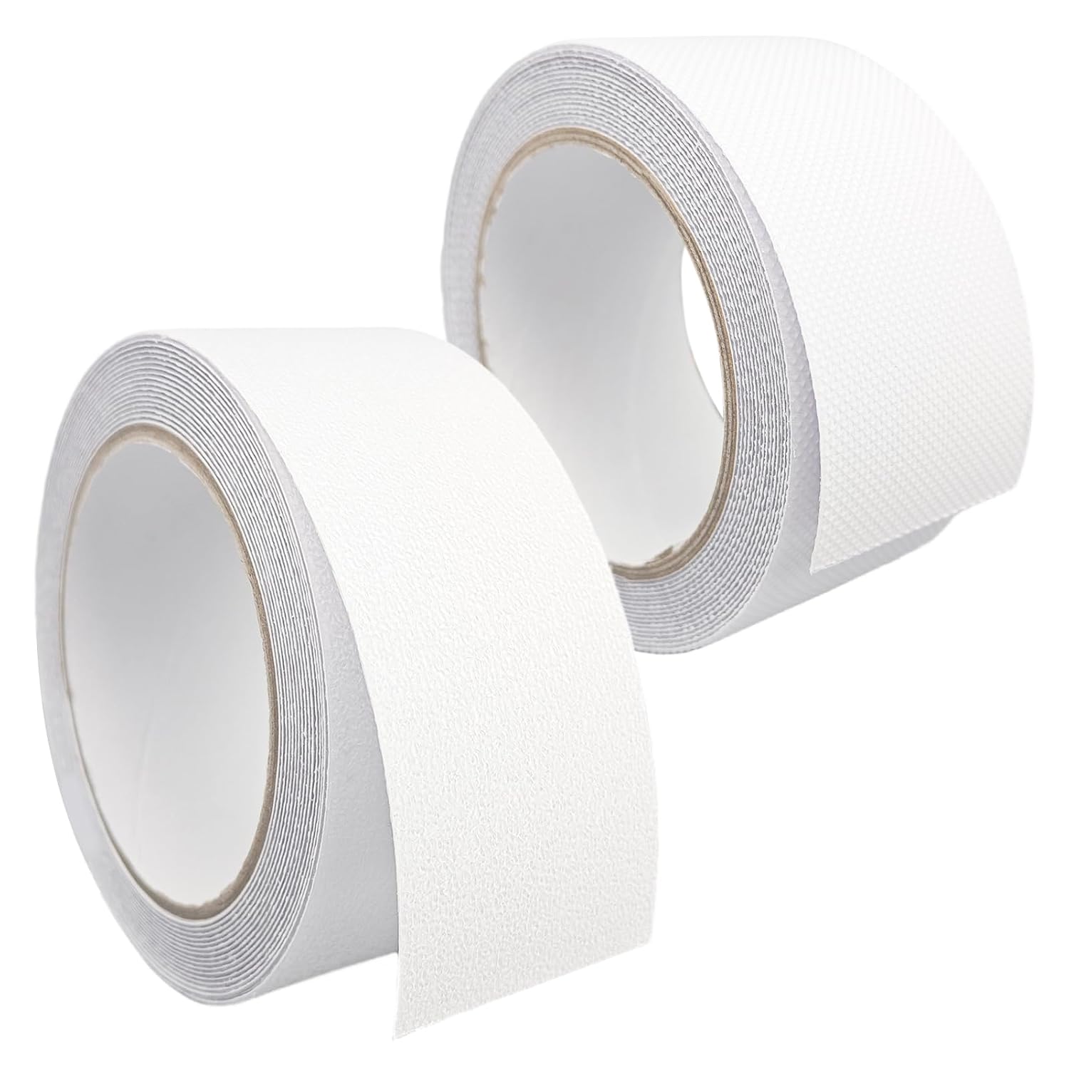 Ruban antidérapant adhésif en PEVA, 5 cm x 5 m, lot de 2 rouleaux, blanc