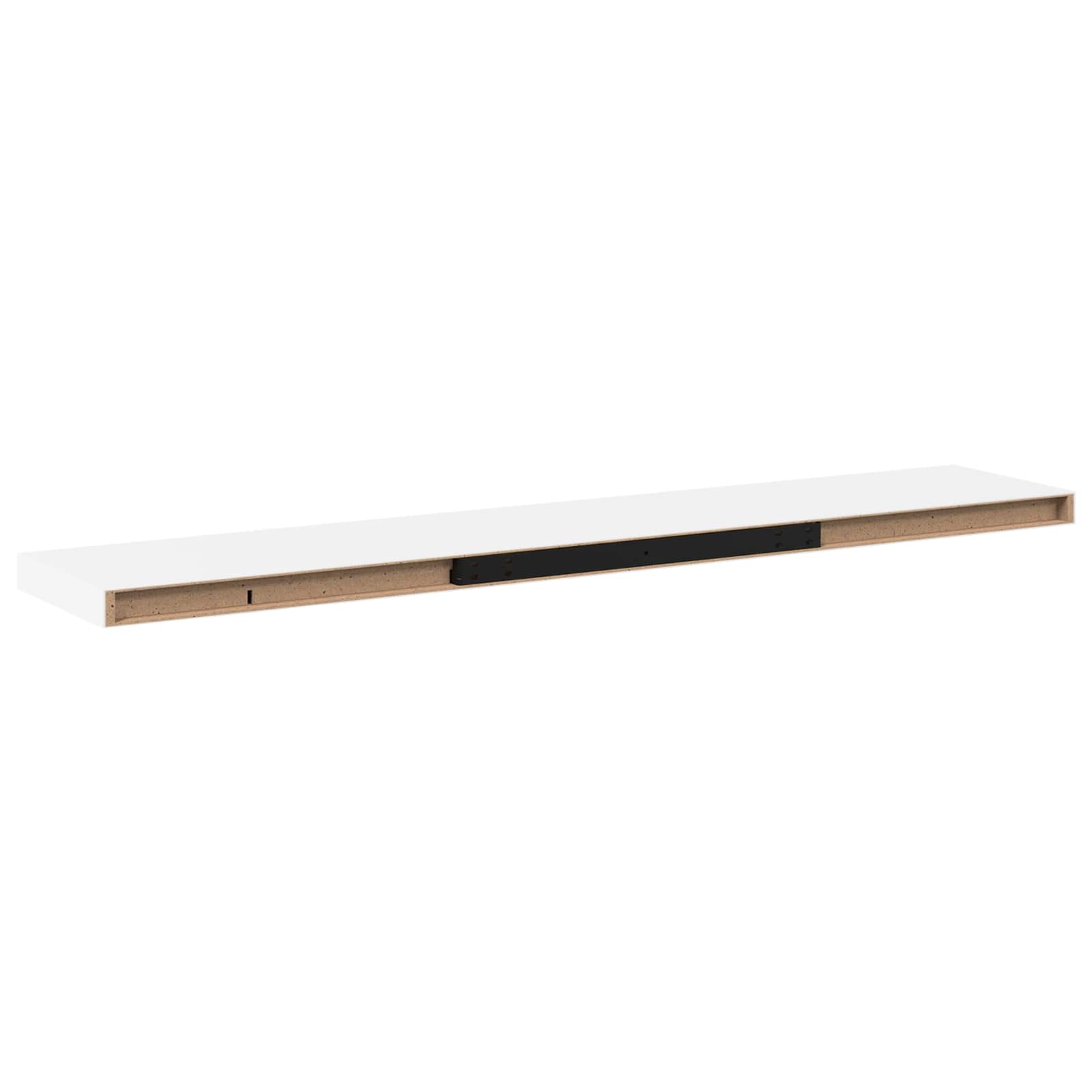 Vidaxl Weiß Floating Wall Shelf White 120X23,5X3,8 Cm Mdf