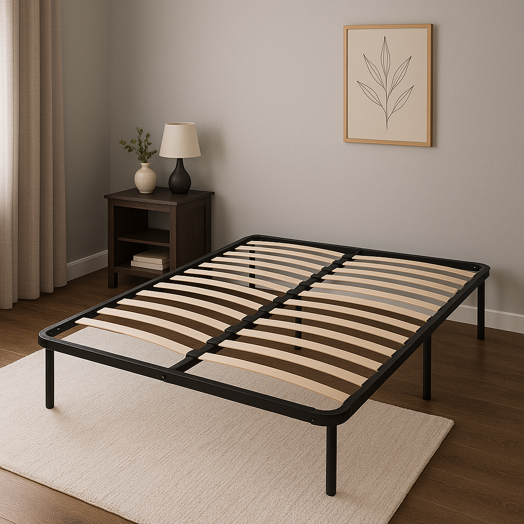 Sommier 140x200 Cm Metal 29 Cm Solide Et Confortable - Montage Rapide