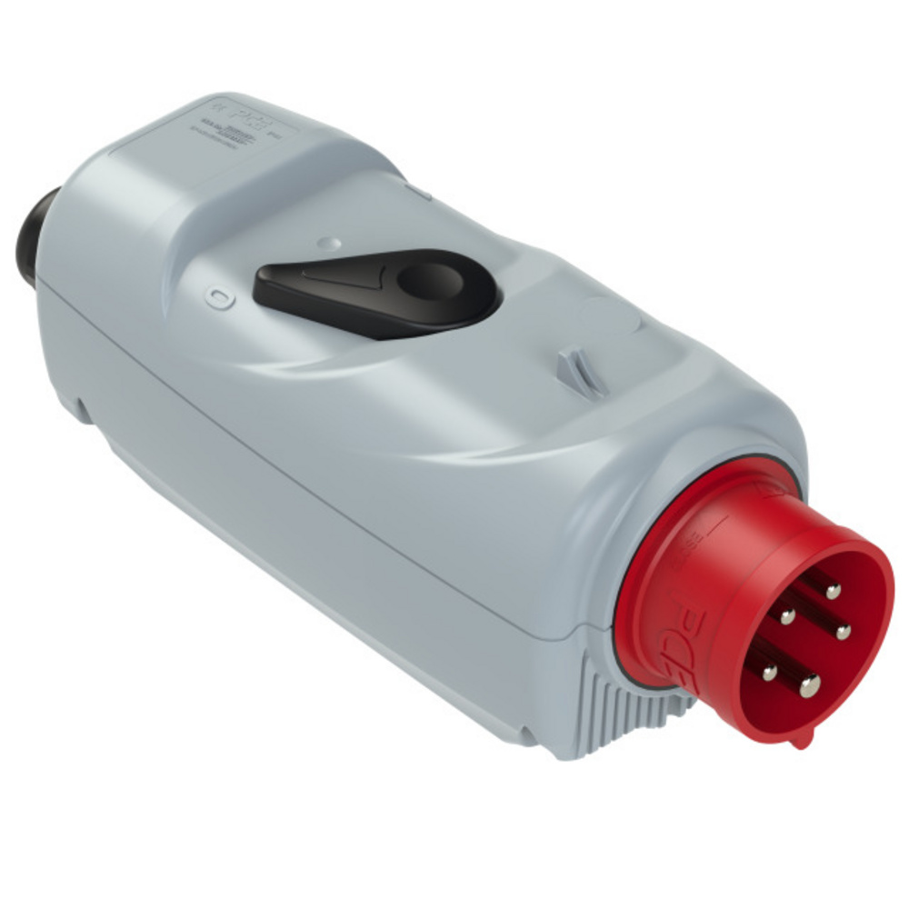 Pce Rot/Grau Netzstecker + Netzkupplung, 54015530 Cee Stecker 16 A 5Polig 400 V 1 St. (Cee 16/5) - Bild 3
