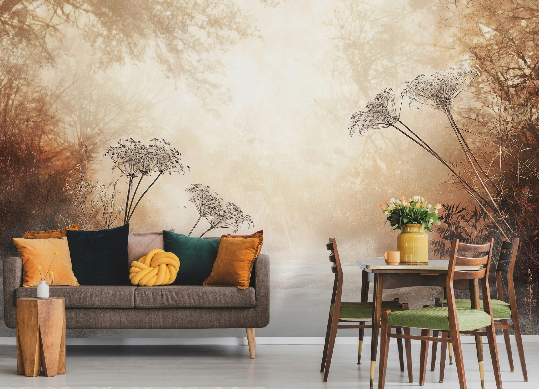 Wallarena Vlies Fototapete Botanisch 200x140 Cm, Tapeten, Für Wohn Und Schlafzimmer, Vliestapete Wandtapete Tapete 3d Effekt- Inkl. Kleister - Landschaft Wald