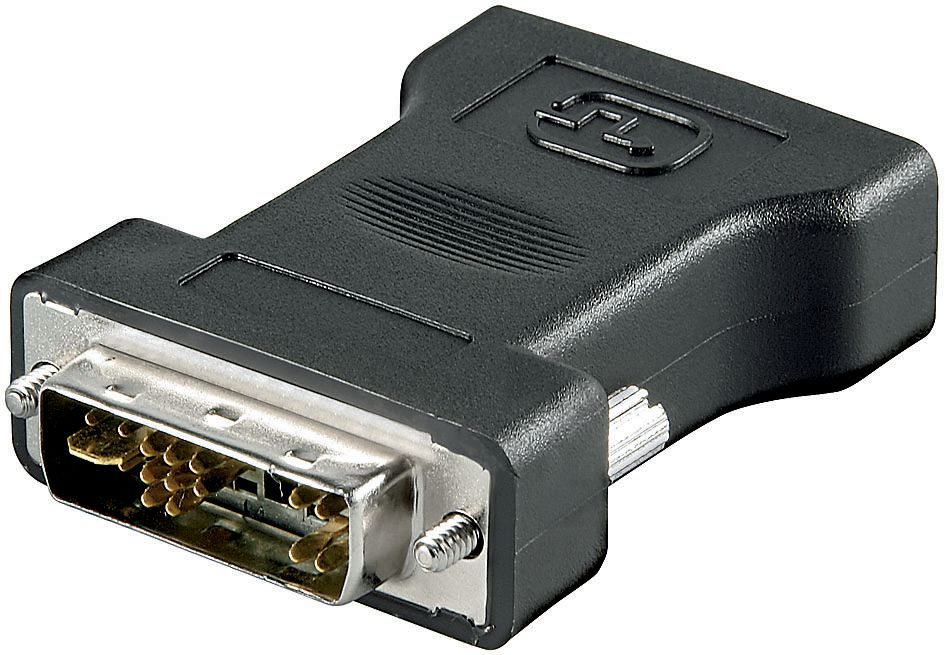 Microconnect Schwarz Adapter Dvi-I 12+5 - Vga M-F