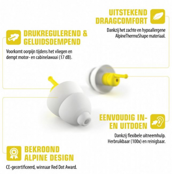 Alpine Hearing FlyFit Ohrstöpsel für Flugreisen aus Kunststoff, 1 Paar - Image 5