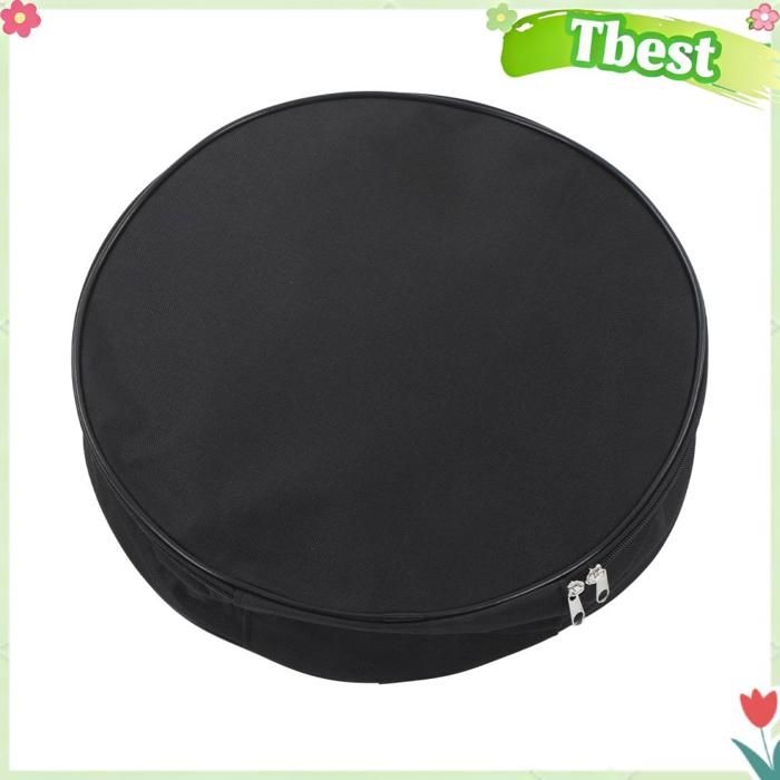 Sac de rangement pour câbles rond en tissu Oxford, étanche et ignifuge, noir