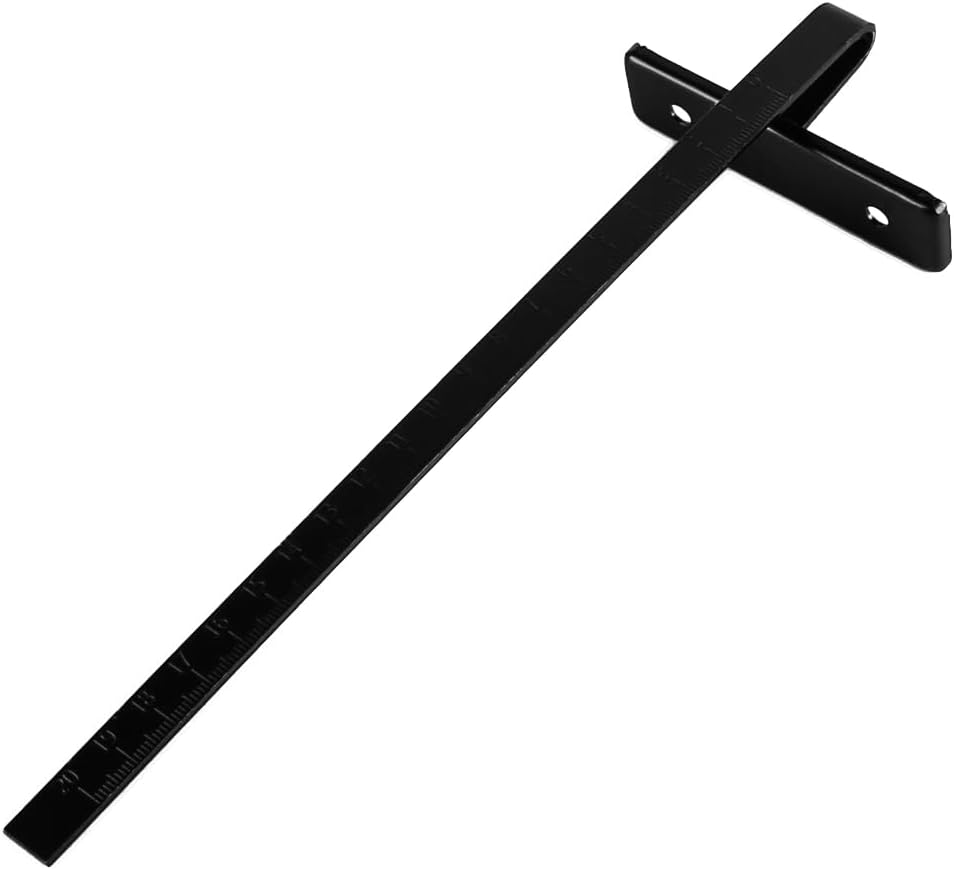 Règle de guidage pour scie circulaire 7 pouces, jauge de profondeur avec échelle de mesure, 24 x 8 cm