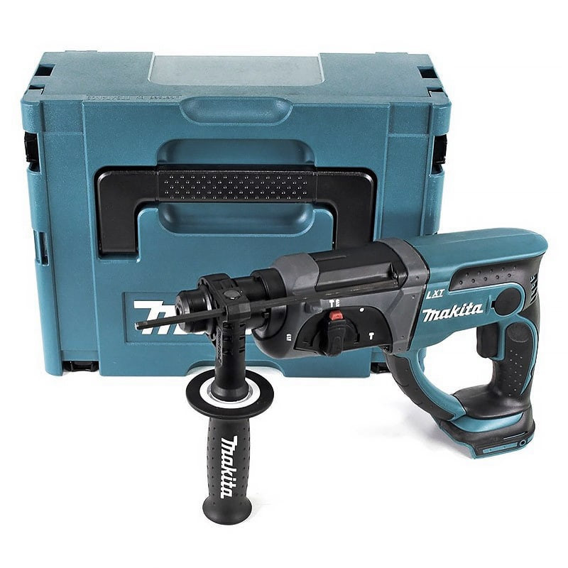 Makita Blau/Schwarz Akku-Kombi-Bohrhammer Sds-Plus 2J 18V Lxt (Solo) Im Makpac - Dhr202zj