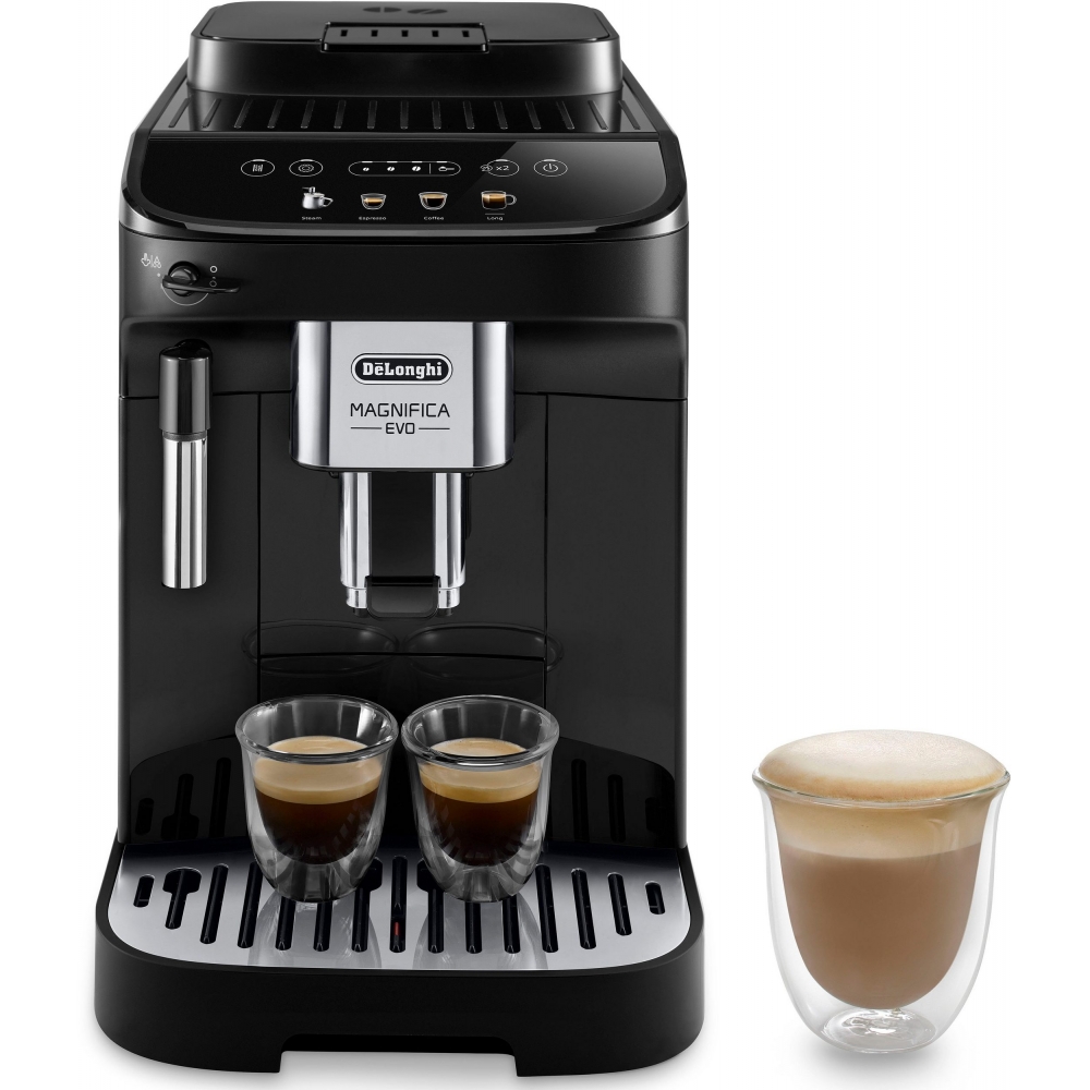 Delonghi Schwarz Magnifica Evo Ecam290.21 Kaffeevollautomat (15 Bar, 4 Getränke) - Image 3