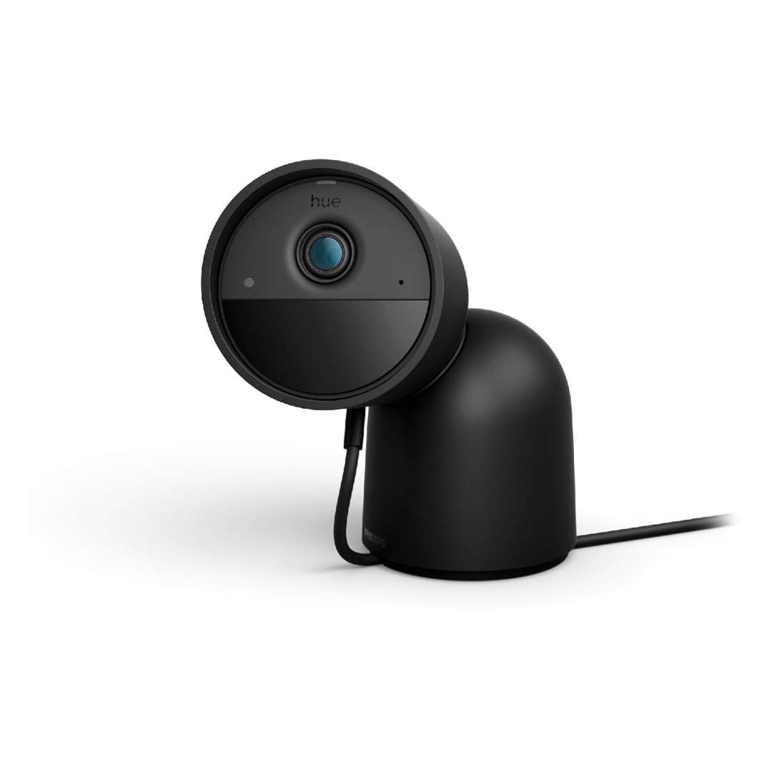 Schwarz Philips Hue Secure Wired Camera With Desk Stand - Hd 1080P - Indoor Or Outdoor - Black - Bild 10
