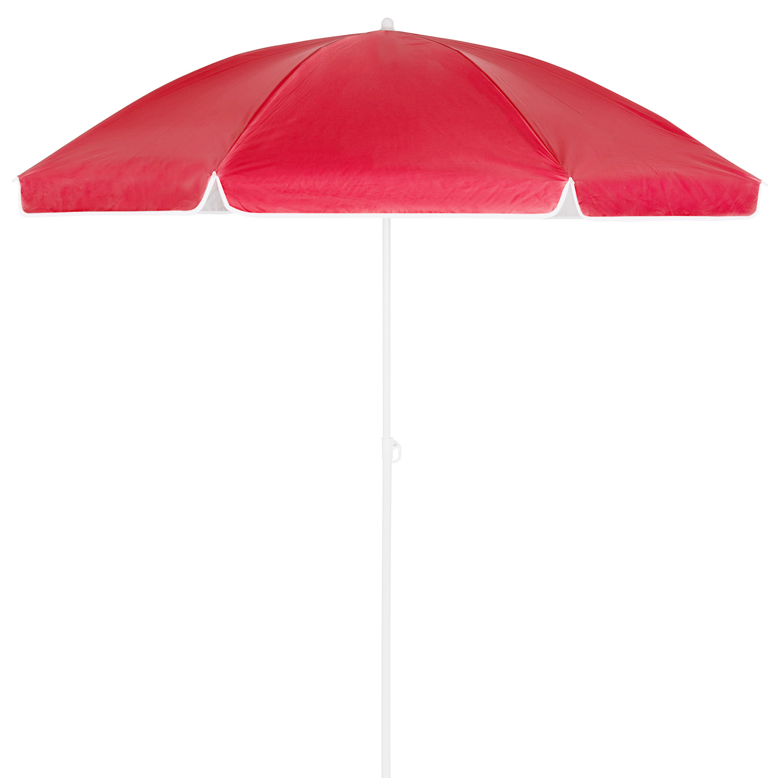 Kingsleeve - 180/200cm Beach Parasol With Uv50+ Protection, Ground Spike & Carry Bag Portable Garden Sun Umbrella Tiltable Up To 30° Adjustable