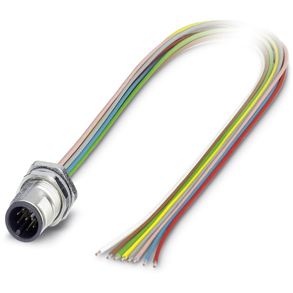Phoenix Contact - 1551914 Sensor-/Aktor-Einbausteckverbinder M12 Stecker, Einbau 0.50 M Polzahl Sensor