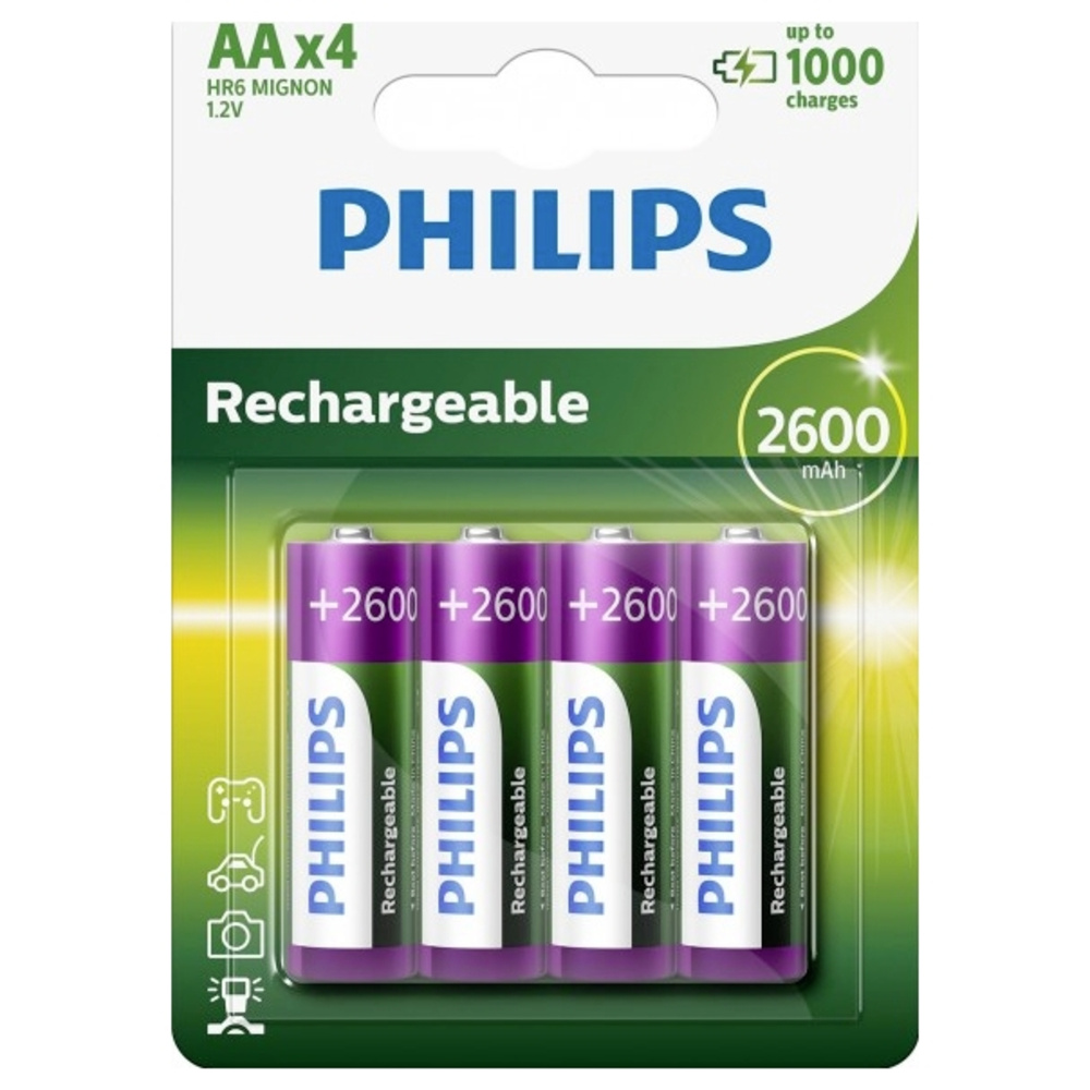 Philips 4Er-Pack Aa Lr6 2600 Mah Akkus - Bild 3