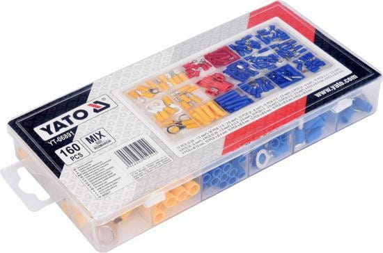 Kabelschuhe Steckverbinder Flachstecker Satz Set Sortiment Box 160tlg. Auto KFZ - Bild 5