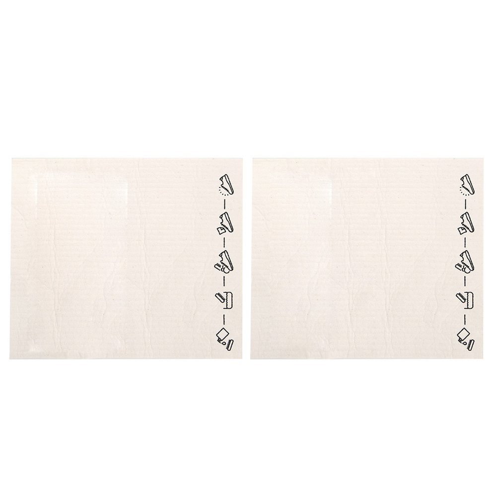 Lingettes de vaisselle en cellulose de bois, éponge absorbante 17x20 cm, lot de 2