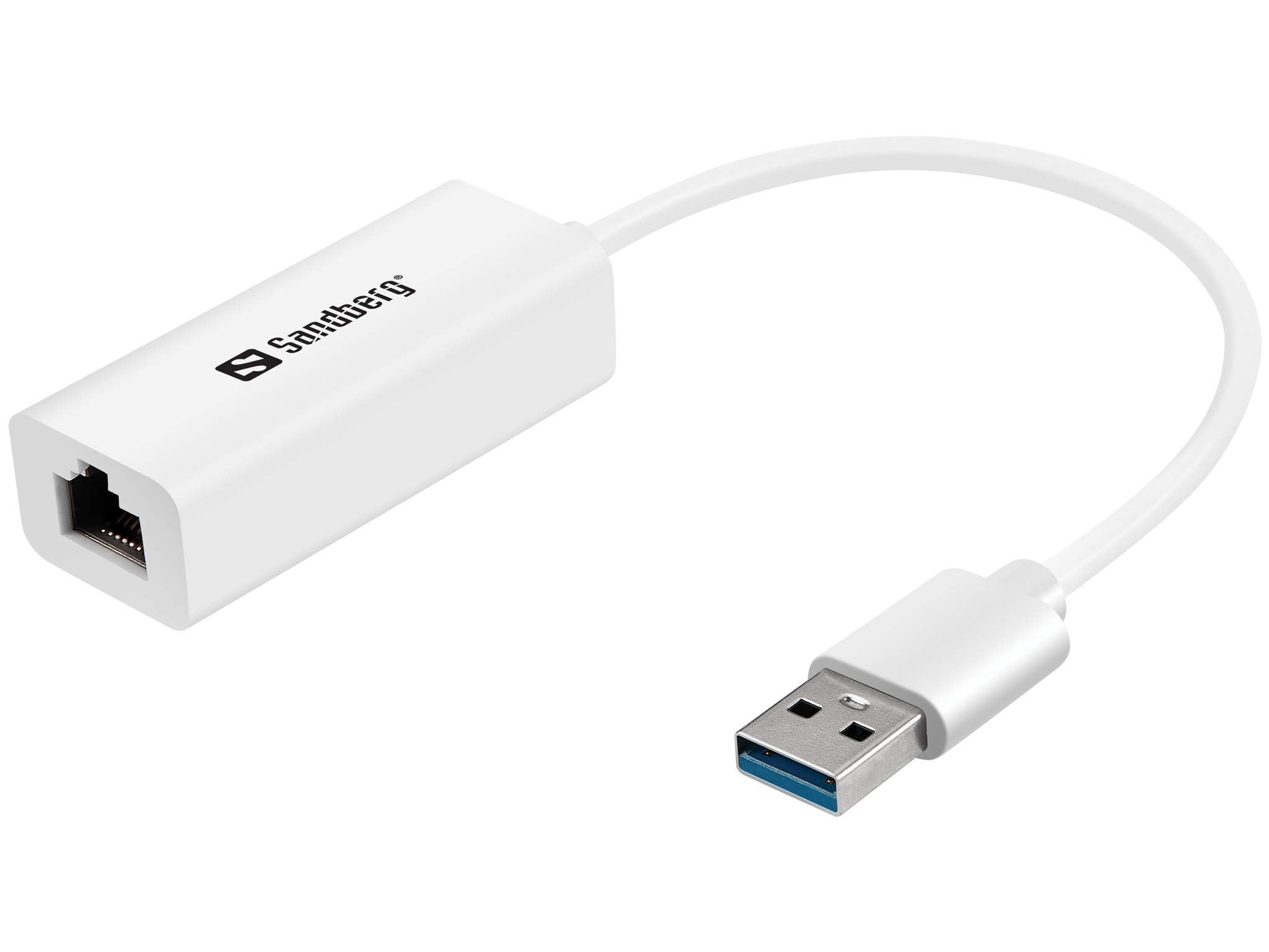 Sandberg Weiß Usb 3.0 Gigabit-Netzwerkkonverter 133-90