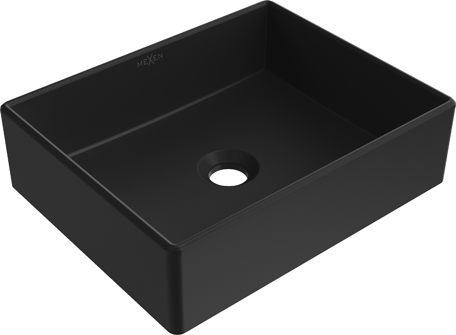Mexen Goya Lavabo Da Appoggio 40 X 32 Cm, Nero Opaco 22184085