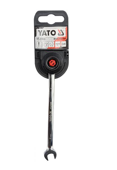YATO FLACHRINGSCHLÜSSEL RATSCHE 8mm YT-01908 - Bild 6