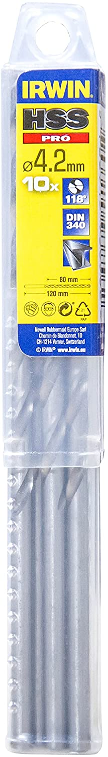Irwin Langer Metallbohrer 4,2 X 120 Mm (10 Stück)
