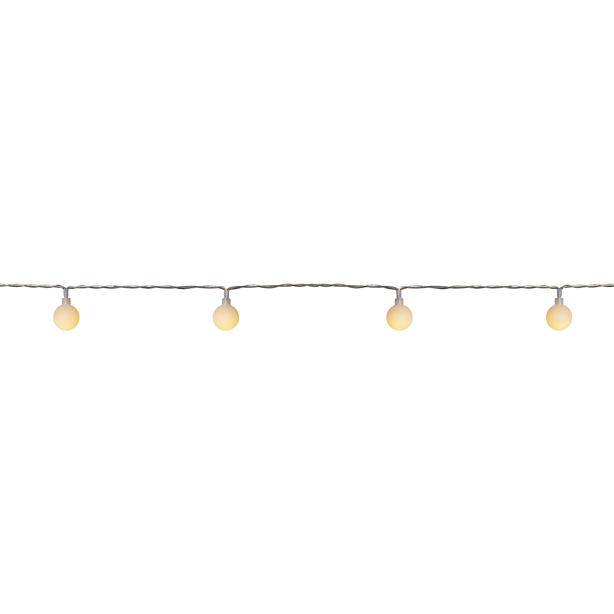 Startrading Led Lichterkette Berry - 50 Warmweiße Opale Kugeln - L: 7,35M - Transp. Kabel - Für Innen/Außen - Bild 3