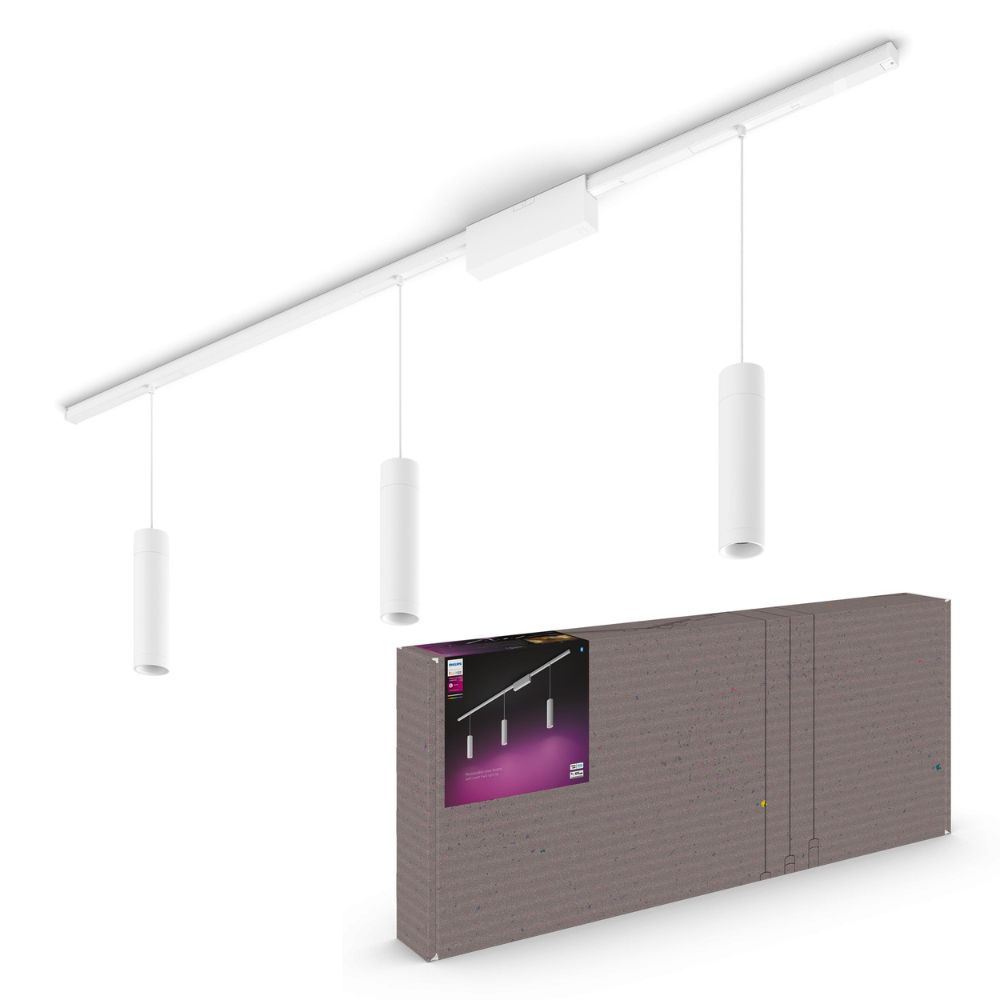 Philips Hue Perifo Ceiling Pendant - 3 Cylinders - White - Bild 5